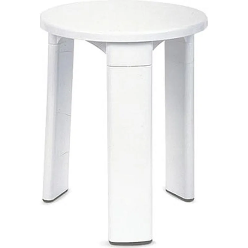 Compra TABURETE BAÑO PLASTICO BLANCO diametro 31,5 X 39 TATAY 4430001 al mejor precio