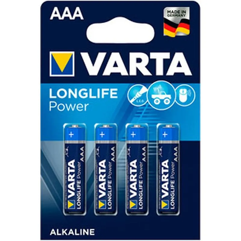 Compra PILA ALCALINA LONG LIFE LR03 AAA 4 UNIDADES VARTA 4903121414 al mejor precio