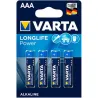 Compra PILA ALCALINA LONG LIFE LR03 AAA 4 UNIDADES VARTA 4903121414 al mejor precio
