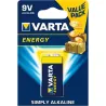 Compra PILA ALCALINA ENERGY 6LR61 BL.1 9V VARTA 04122229411 al mejor precio