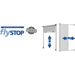 Compra MOSQUITERA VENTANA ENROLLABLE VERTICAL 'EASY' BLANCA 100 X H 150 CM MOSKITO 45.1.100150.10 al mejor precio