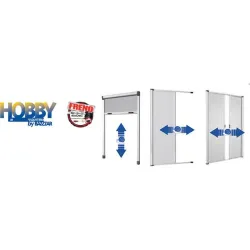 Compra MOSQUITERA VENTANA ENROLLABLE VERTICAL 'EASY' BLANCA 100 X H 150 CM MOSKITO 45.1.100150.10 al mejor precio