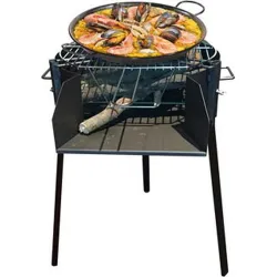BARBACOA CARBON-LEÑA REDONDA diametro 50 X 75 CM IMEX EL ZORRO 71581