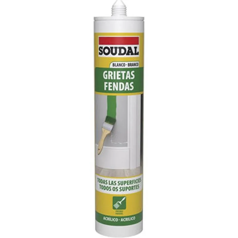 Compra SELLADOR ACRILICO GRIETAS 290 ML BLANCO SOUDAL 115790 al mejor precio