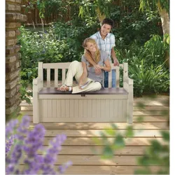 Compra ARCON BANCO DE RESINA EDEN 265 L 140 X 60 X 84 CM KETER 183978 al mejor precio