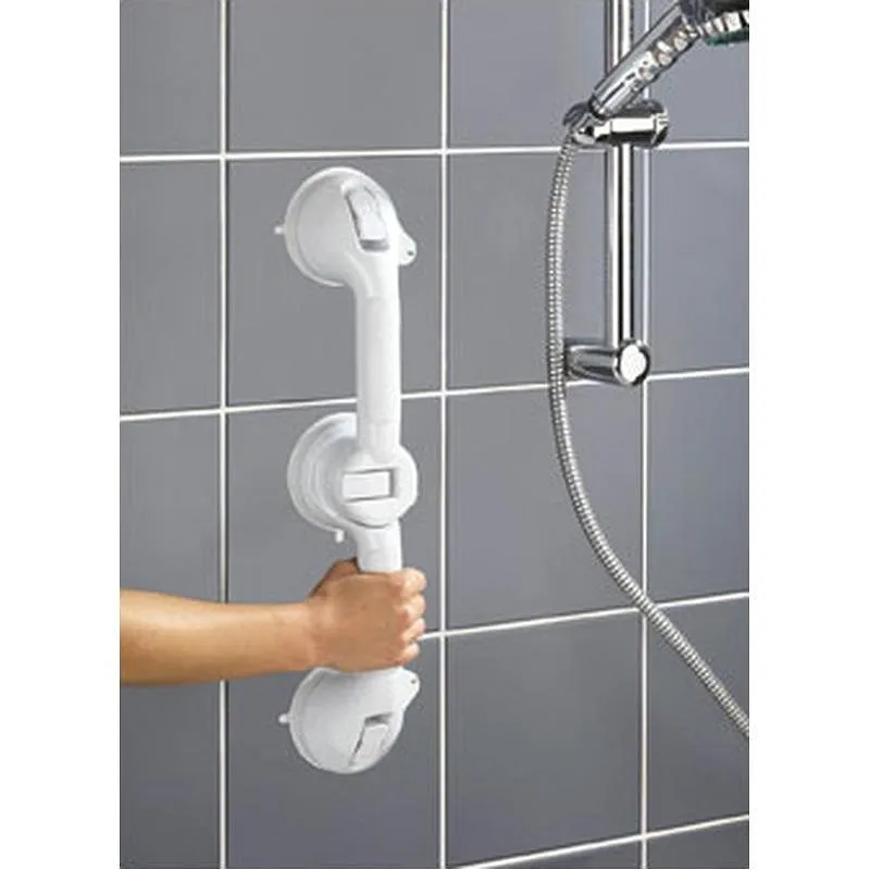 Compra BARRA SEGURIDAD BAÑO VENTOSA TRIO BLANCO 49.5 CM WENKO 7829100 al mejor precio