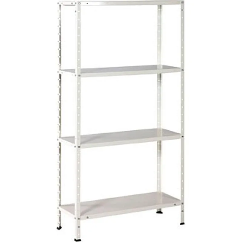 Compra ESTANTERIA METAL 4 ESTANTES CON TORNILLOS 145 X 73 X 30 CM BLANCA IRONSIDE 100363 al mejor precio