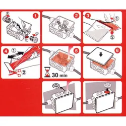 Compra CONNEXION ANTIHUMEDAD CON GEL AISLANTE 80 X 80 X 36 MM FAMATEL 3002GL al mejor precio