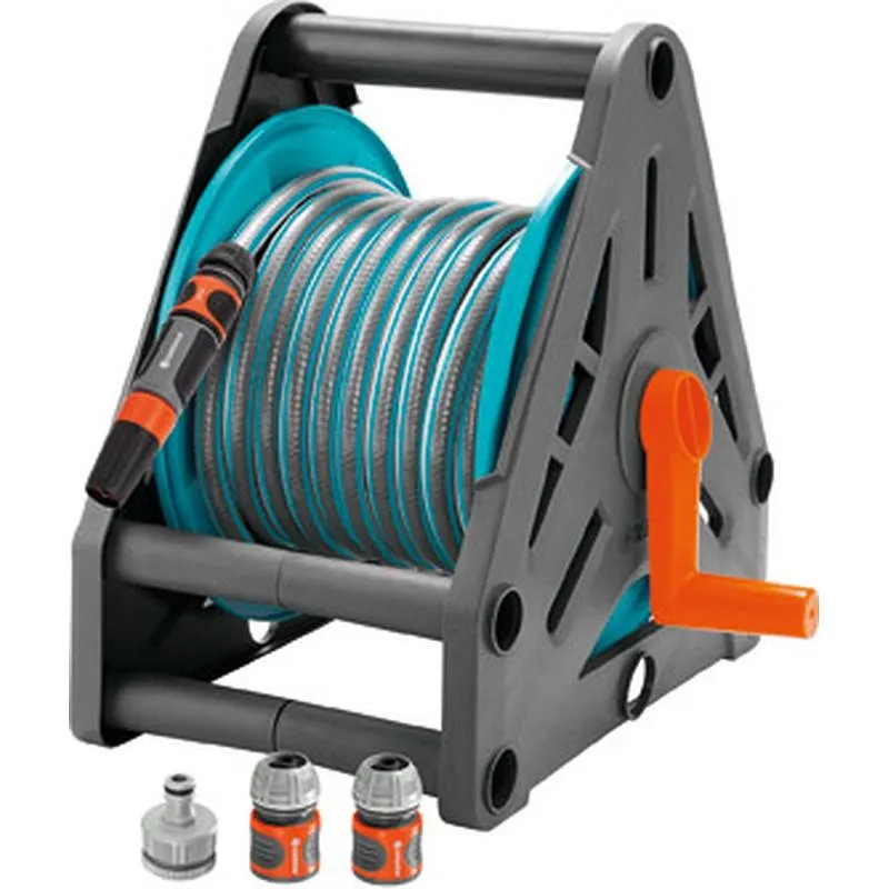 Compra ENROLLADOR CON MANGUERA Y ACCESORIOS INCLUIDOS 15 M diametro 13 MM GARDENA 268720 al mejor precio