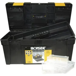 Compra CAJA HERRAMIENTAS ABS NEGRO "TOOL BOX L" 580 X 280 X 280 MM IRONSIDE 100440 al mejor precio