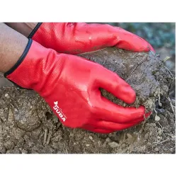 Compra GUANTE NILON RECUBRIMIENTO NITRILO MICRO FOAM AGILITY RED TALLA 9 JUBA H5115/9 al mejor precio