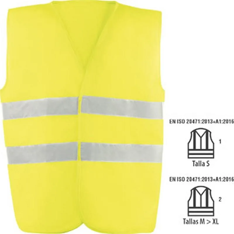 Compra CHALECO ALTA VISIBILIDAD AMARILLO TALLA XL JUBA HV714YEL/XL al mejor precio