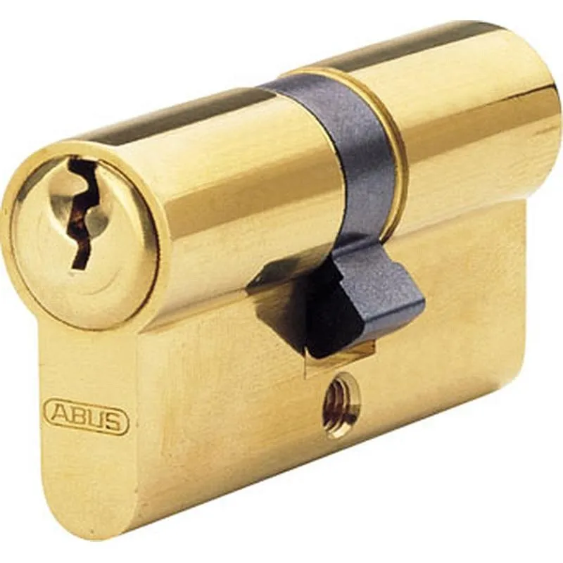 Compra CILINDRO E50 LEVA LARGA 40-40 LATON, 3 LLAVES ABUS E50 MM 40/40 al mejor precio