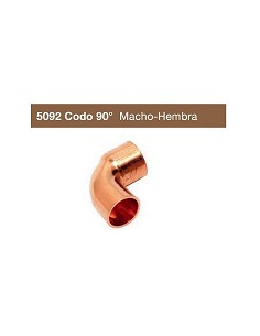 Compra Codo 90º macho-hembra cobre diámetro 12 mm 2 uds S825408 al mejor precio