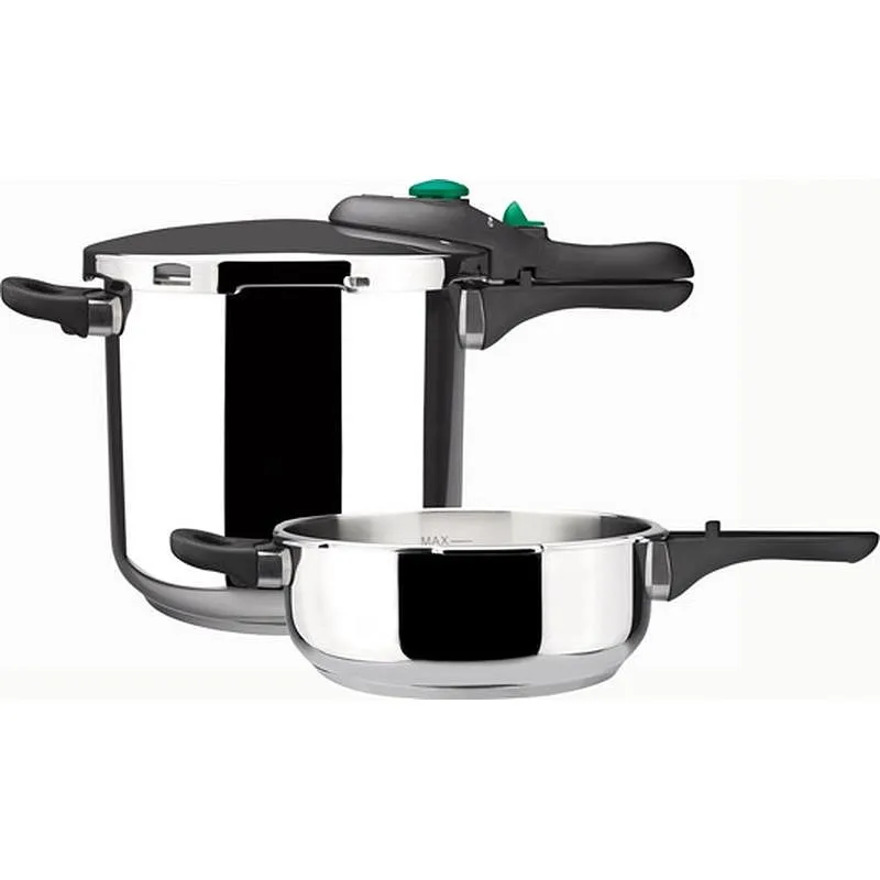 Compra OLLA PRESION SUPER RAPIDA DYNAMIC DUO 3 + 6 L MAGEFESA 010PDINAM36 al mejor precio