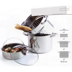 Compra OLLA PASTA/VAPOR SET 3 PIEZAS GASTRO FRESH QUID 5759147 al mejor precio