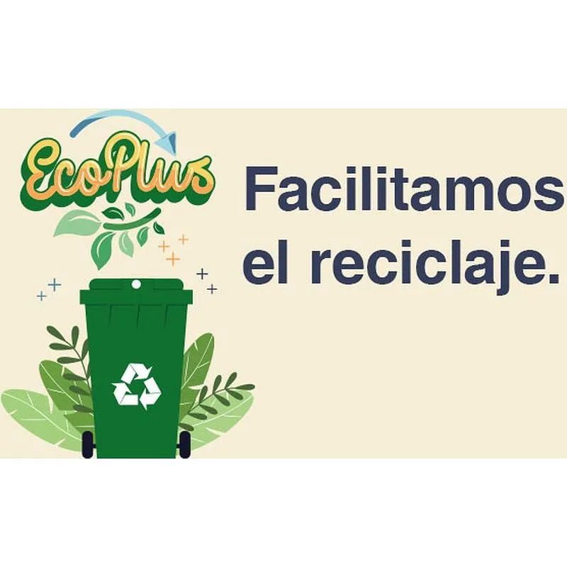 CONTENEDOR BASURA GRIS ECOLOGICO 110 L TAPA AZUL DENOX 23450