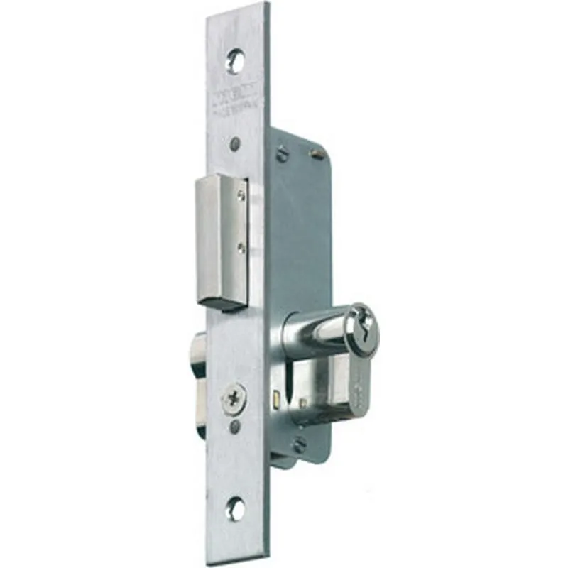 Compra CERRADURA METALICA 1649-21 ENTRADA 18MM CON CILINDRO LEVA 15MM 30-30 INOX MCM 1649-21 al mejor precio