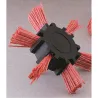 Compra CEPILLO HELICE NILON ABRASLON ROJO ESPIGA 6 MM diametro 100 GRANO 80 JAZ CNA 9416 al mejor precio