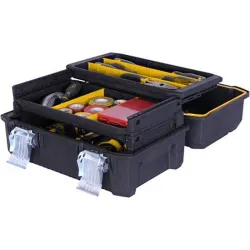 Compra CAJA HERRAMIENTAS ABS NEGRO 1 BANDEJA 236 X 310 X 457 MM IMPERMEABLE FATMAX STANLEY FMST1-71219 al mejor precio