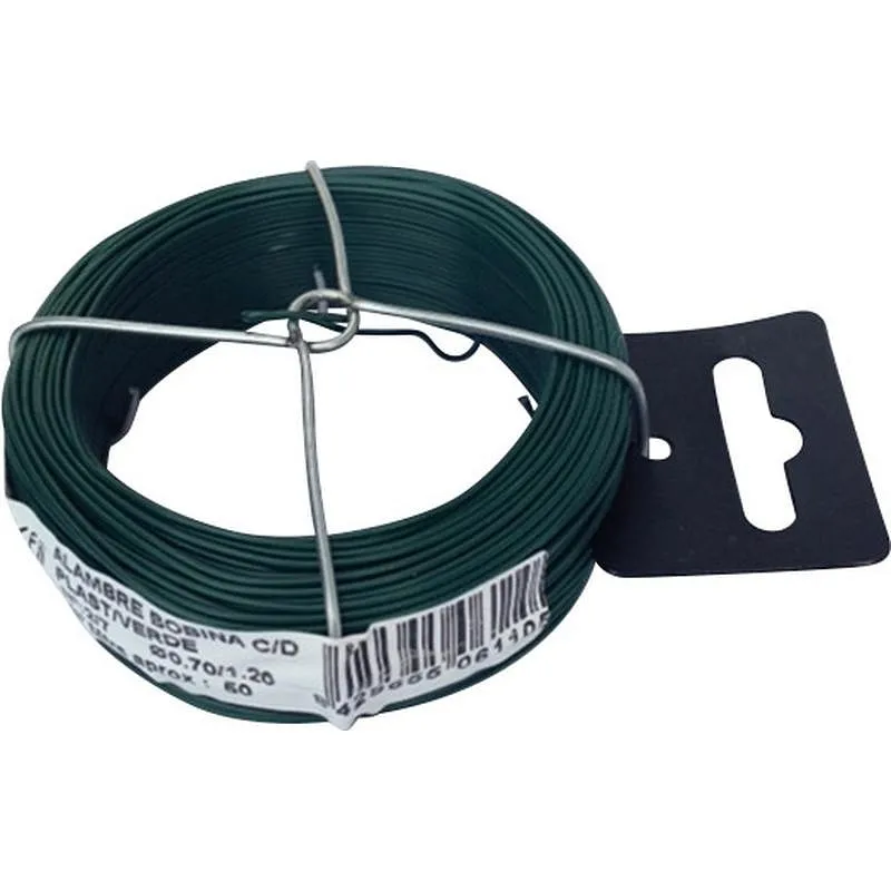 Compra ALAMBRE PLASTIFICADO CON DISPENSADOR VERDE 50 M 0,7/1,2 MM CLAVEX 39065 al mejor precio