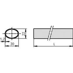 BARRA DE APOYO PARA ANTIPANICO 1200 MM ROJA CISA 1.07007.14.0