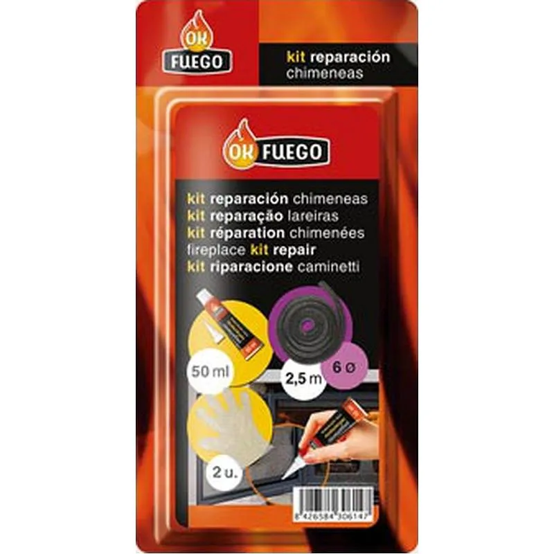 Compra KIT REPARACION CHIMENEAS diametro10MM + PEGAMENTO+GUANTES OKFUEGO 50247 al mejor precio