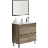 Compra MUEBLE BAÑO 80 CM + ESPEJO DAKOTA ROBLE 80 X 80 X 45 CM ARKITMOBEL 305040H al mejor precio