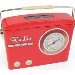 CAJA METALICA RADIO ROJA...