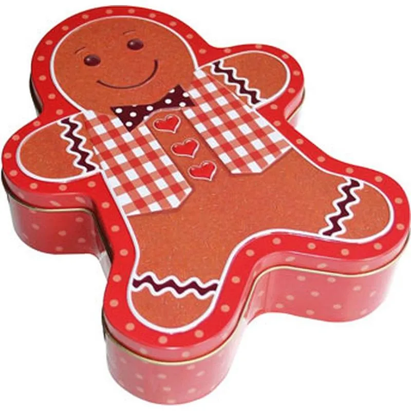 Compra CAJA METALICA GINGERBREADMAN GRANDE GING0003 al mejor precio