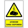 Compra SEÑAL ADVERTENCIA CASTELLANO 345 X 245 MM-ATENCION CARGA SUSPENDIDA 206034PS al mejor precio