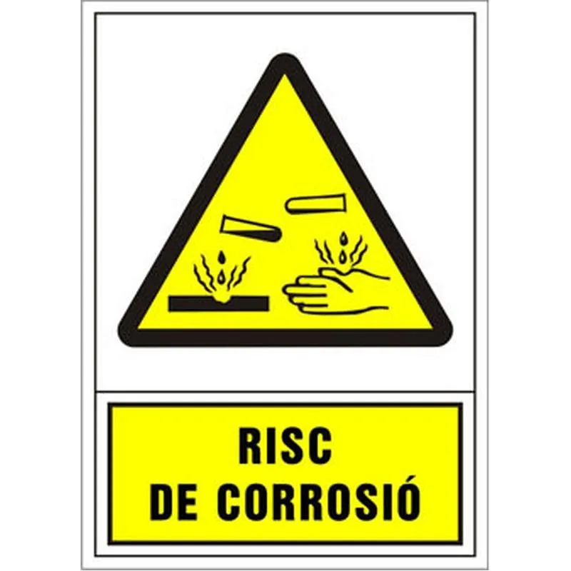 Compra SEÑAL ADVERTENCIA CATALAN 345 X 245 MM-RISC D'CORROSIO 203034PSC al mejor precio