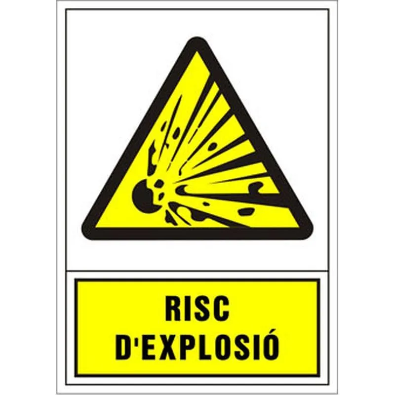 Compra SEÑAL ADVERTENCIA CATALAN 345 X 245 MM-RISC D'EXPLOSIO 201034PSC al mejor precio