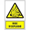 Compra SEÑAL ADVERTENCIA CATALAN 345 X 245 MM-RISC D'EXPLOSIO 201034PSC al mejor precio