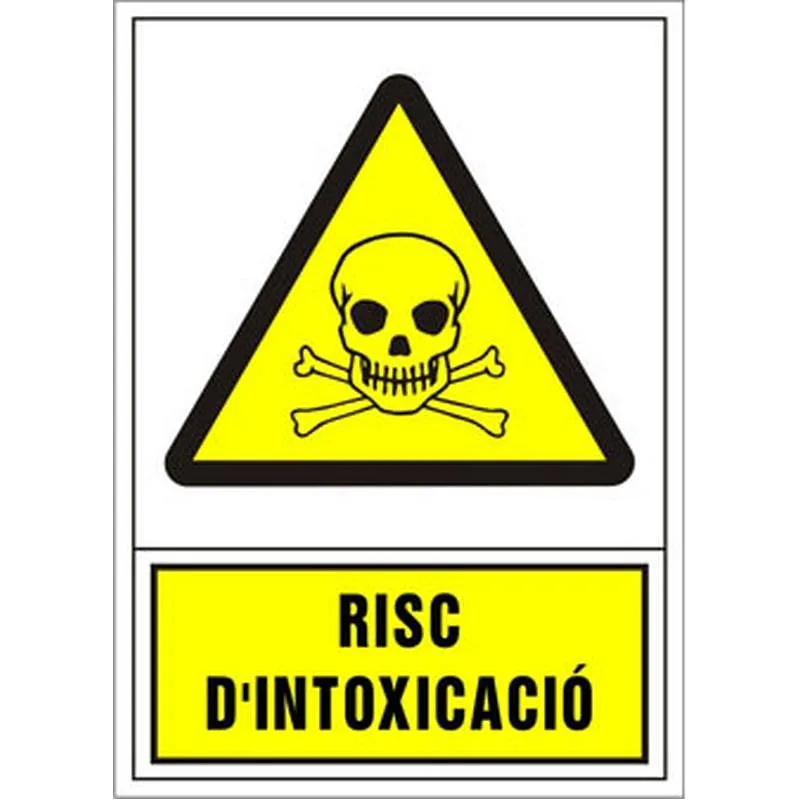 Compra SEÑAL ADVERTENCIA CATALAN 490X345 MM-RISC D'INTOXICACIO 202049PSC al mejor precio