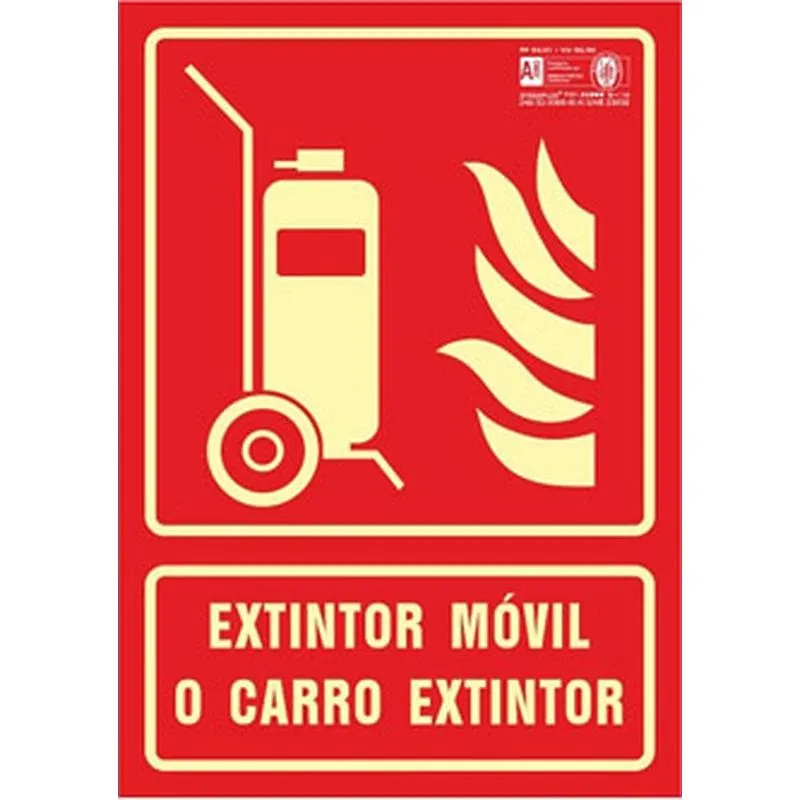 Compra SEÑAL FOTOLUMINISCENTE CONTRA INCENDIO CASTELLANO 420X297 MM-COLUMNA MOVIL EXTINCION 606242PF al mejor precio