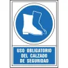 Compra SEÑAL OBLIGACION CASTELLANO 490X345 MM-OBLIGATORIO USO CALZADO SEGURIDAD 400549PS al mejor precio