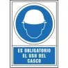 Compra SEÑAL OBLIGACION CASTELLANO 490X345 MM-OBLIGATORIO USO DEL CASCO 400049PS al mejor precio