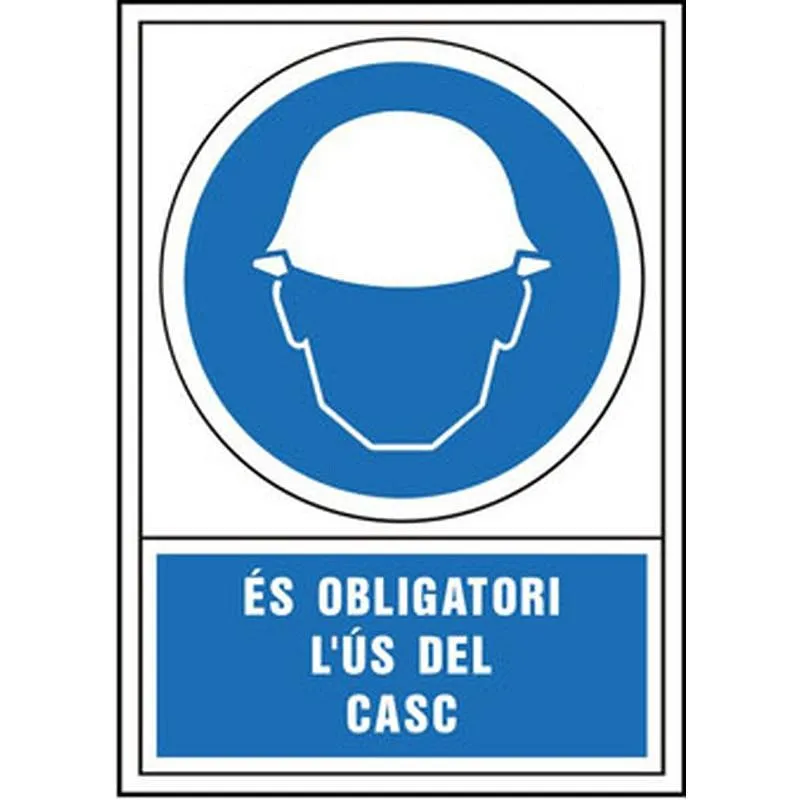 Compra SEÑAL OBLIGACION CATALAN 345X245 MM-OBLIGATORI L'US DEL CASC 400034PSC al mejor precio