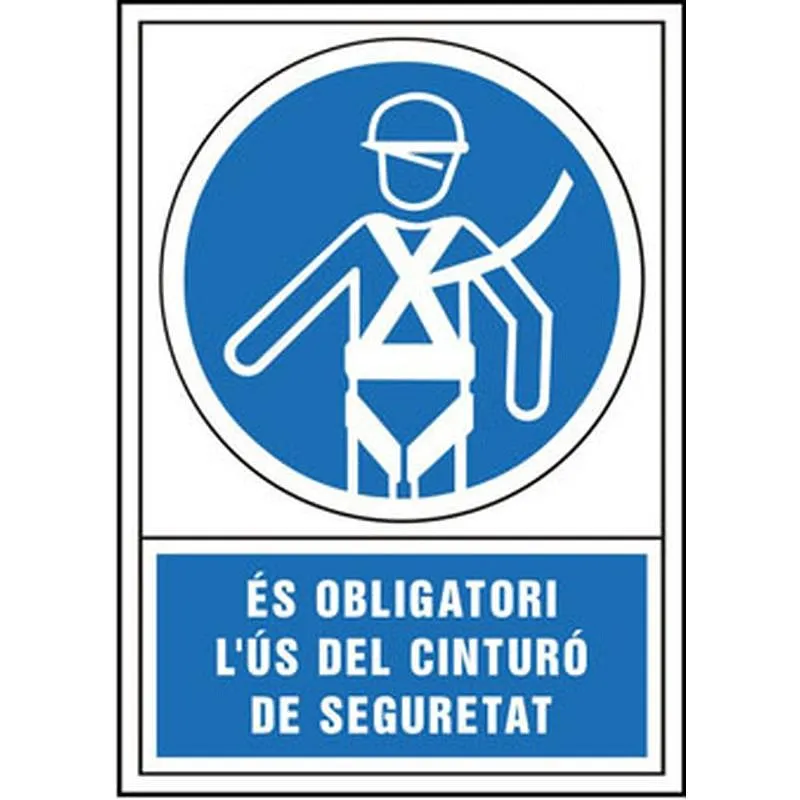 Compra SEÑAL OBLIGACION CATALAN 490X345 MM-OBLIGATORI L'US D'ARNES SEGURETAT 400149PSC al mejor precio