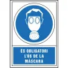 Compra SEÑAL OBLIGACION CATALAN 490X345 MM-OBLIGATORI L'US DE MASCARA 400749PSC al mejor precio