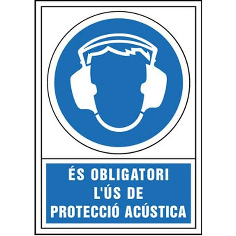 Compra SEÑAL OBLIGACION CATALAN 490X345 MM-OBLIGATORI L'US DE PROTECCIO ACUSTICA 400849PSC al mejor precio