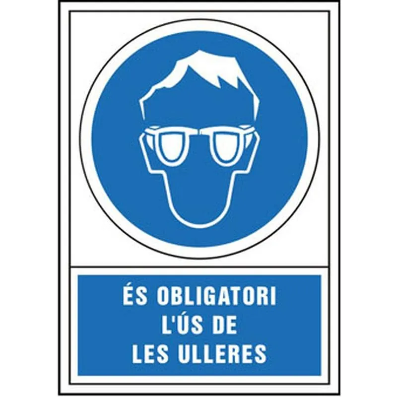 Compra SEÑAL OBLIGACION CATALAN 490X345 MM-OBLIGATORI L'US DE ULLERES 400249PSC al mejor precio