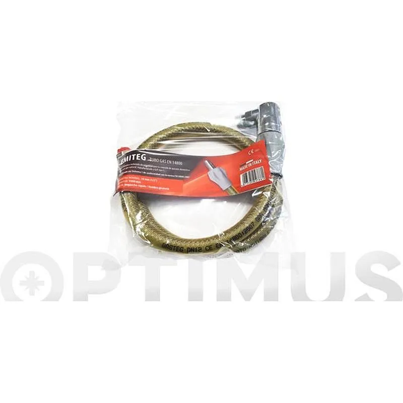 Compra TUBO CONEXION ESPIROMETALICO ENCIMERAS-COCINA GAS 1 M ACERO INOX AISI304 48400010 al mejor precio