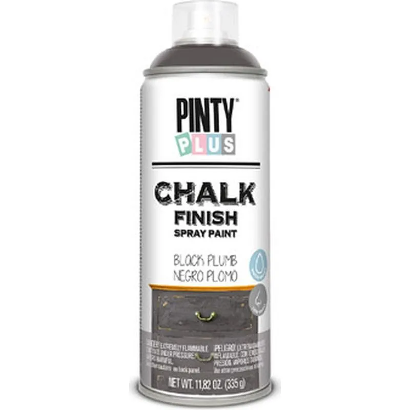Compra PINTURA SPRAY CHALK 520 CC NEGRO PLOMO PINTYPLUS 799 al mejor precio