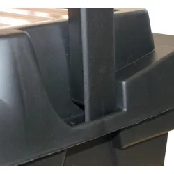 Compra CAJA HERRAMIENTAS ABS NEGRO PROFESIONAL 500 X 295 X 270 MM ASA ALUMINIO IRONSIDE 100586 al mejor precio