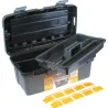 Compra CAJA HERRAMIENTAS ABS NEGRO PROFESIONAL 400 X 225 X 190 MM ASA PLASTICO IRONSIDE 100585 al mejor precio