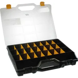 Compra CLASIFICADOR MALETA POLIPROPILENO NEGRO 378 X 290 X 61 MM 21 COMPARTIMIENTOS IRONSIDE 100581 al mejor precio