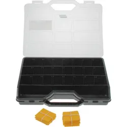 Compra CLASIFICADOR MALETA POLIPROPILENO NEGRO 312 X 238 X 51 MM 21 COMPARTIMIENTOS IRONSIDE 100580 al mejor precio