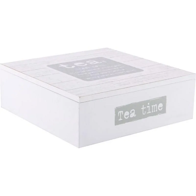 Compra CAJA INFUSIONES MADERA TEATIME ITEM PC-119565 al mejor precio
